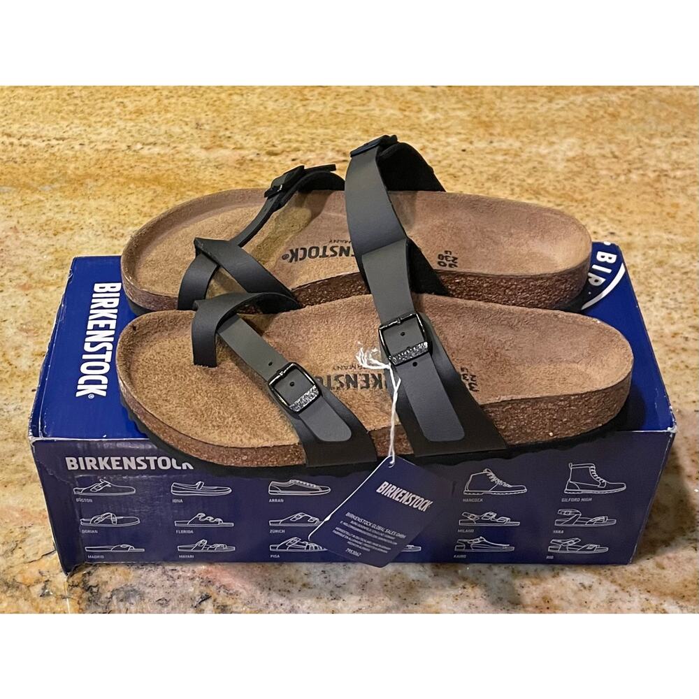 NWT/NIB Mayari Birko-Flor Black Sandals EU 36/Women’s 5 - Picture 4 of 6